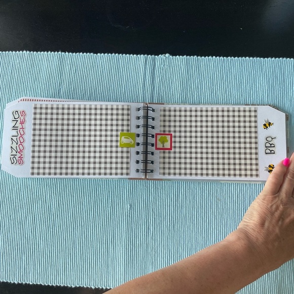 Travel Themed Pre-made Spiral Scrapbook with Bow- picture-ready! 8.25x4.5” - Picture 12 of 17